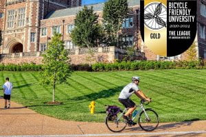WashU Named a Gold Bike Friendly University